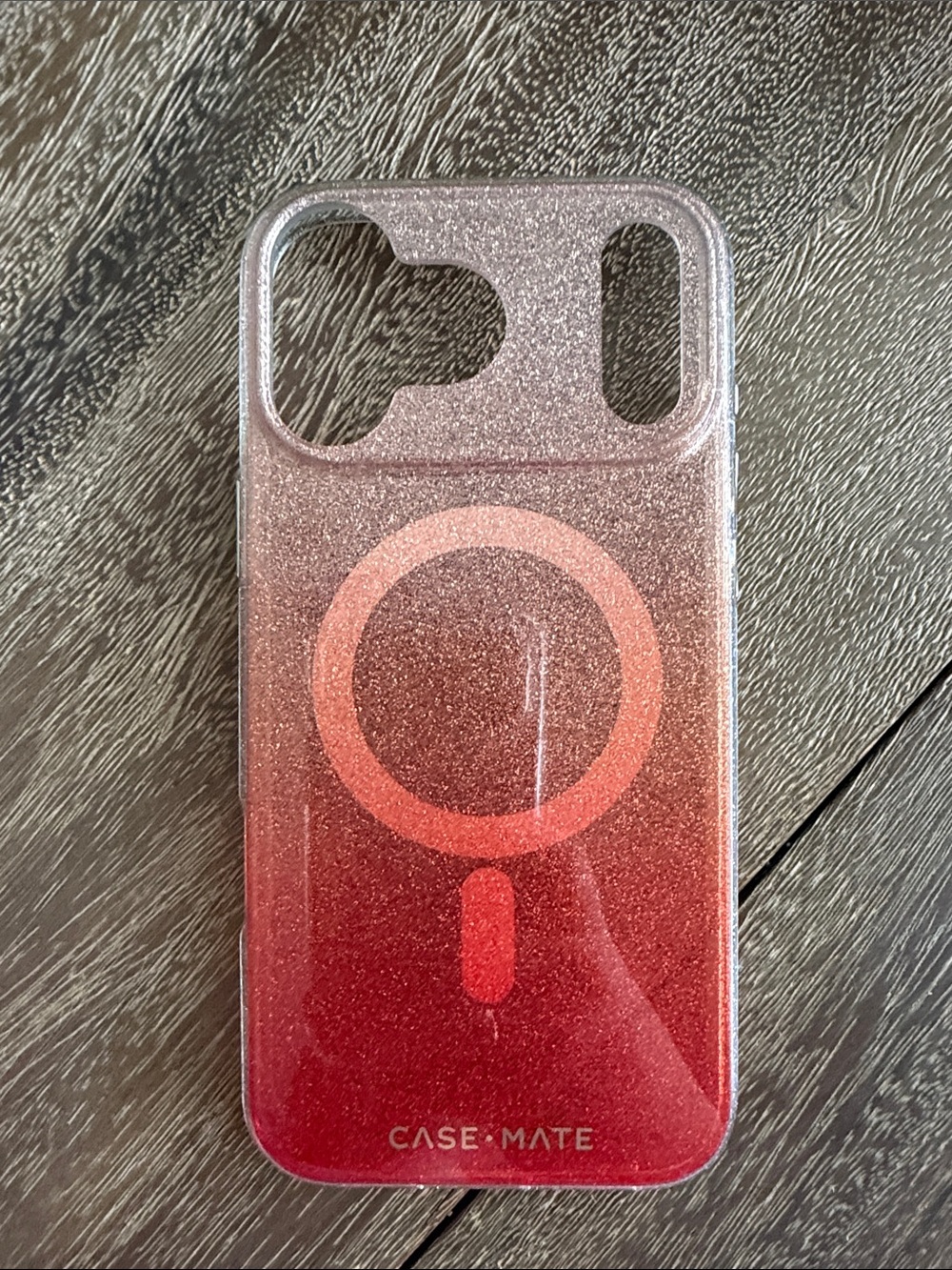 Case-Mate Glitter MagSafe Compatible orange iPhone 17 pro max Case